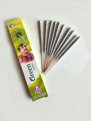 10 Cm Green Sparklers