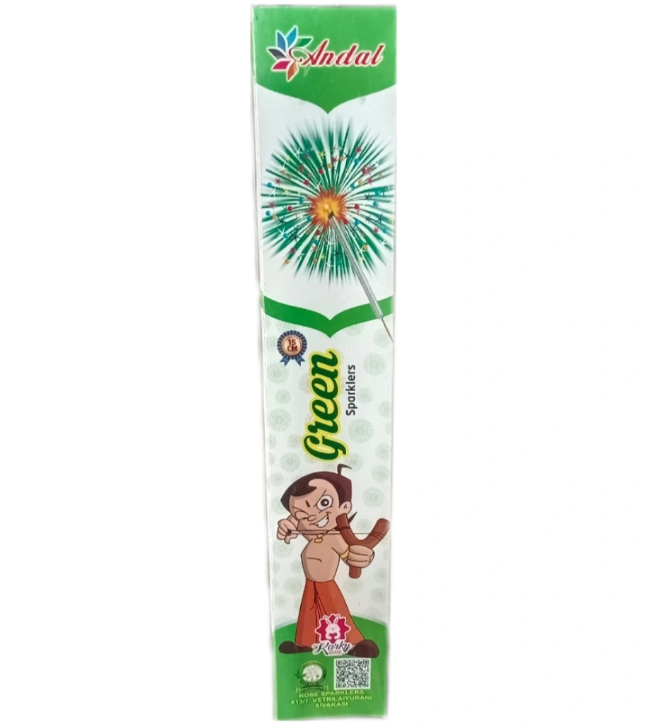 15 Cm Green Sparklers